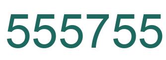 Number 555755 green image