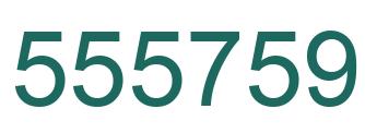 Number 555759 green image