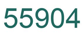 Number 55904 green image