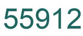 Number 55912 green image