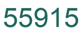 Number 55915 green image