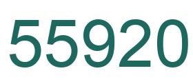 Número 55920 imagen verde