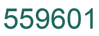 Number 559601 green image
