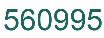 Number 560995 green image
