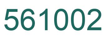 Number 561002 green image