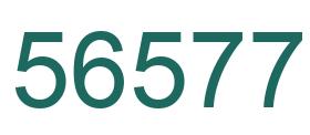 Number 56577 green image