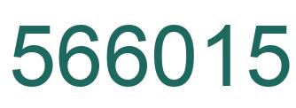 Number 566015 green image