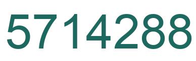 Number 5714288 green image