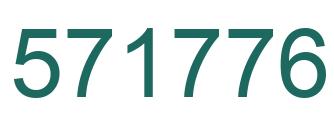Number 571776 green image