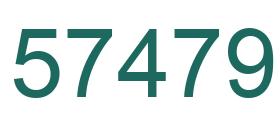 Number 57479 green image
