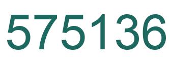 Número 575136 imagen verde