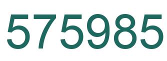 Número 575985 imagen verde