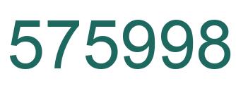 Número 575998 imagen verde