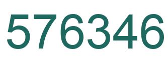 Number 576346 green image