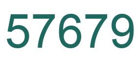 Number 57679 green image