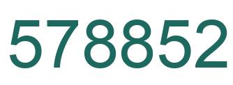Number 578852 green image