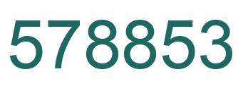 Number 578853 green image