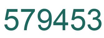 Número 579453 imagen verde