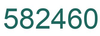 Número 582460 imagen verde