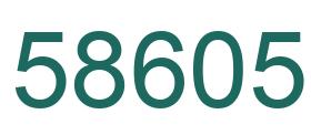 Número 58605 imagen verde