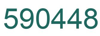 Number 590448 green image