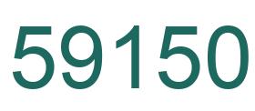 Number 59150 green image