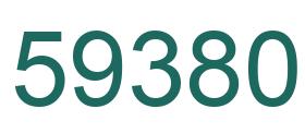 Número 59380 imagen verde