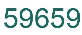 Number 59659 green image