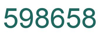 Número 598658 imagen verde