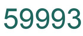 Number 59993 green image