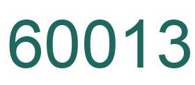 Number 60013 green image