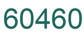 Number 60460 green image