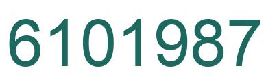 Number 6101987 green image