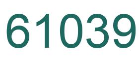 Number 61039 green image