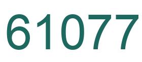 Number 61077 green image