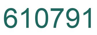 Número 610791 imagen verde