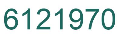 Número 6121970 imagen verde