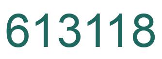 Número 613118 imagen verde