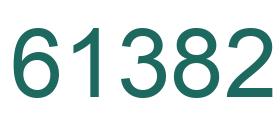 Number 61382 green image