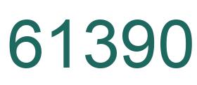 Number 61390 green image