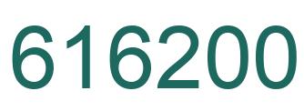 Number 616200 green image