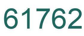 Number 61762 green image