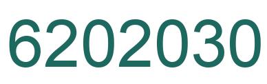 Number 6202030 green image