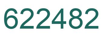 Number 622482 green image