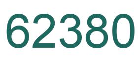 Number 62380 green image