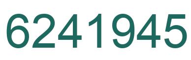 Number 6241945 green image