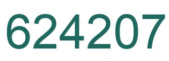 Number 624207 green image