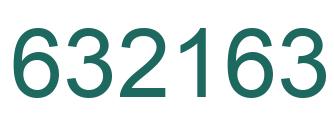 Number 632163 green image