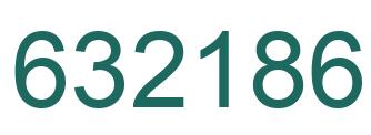 Number 632186 green image