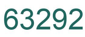 Number 63292 green image